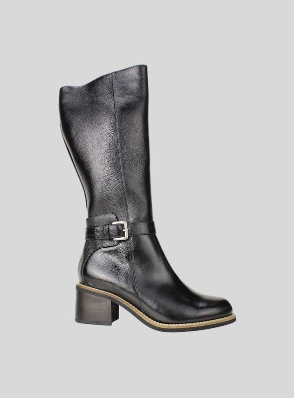 Bota Exs Ema Cuero Negro-0