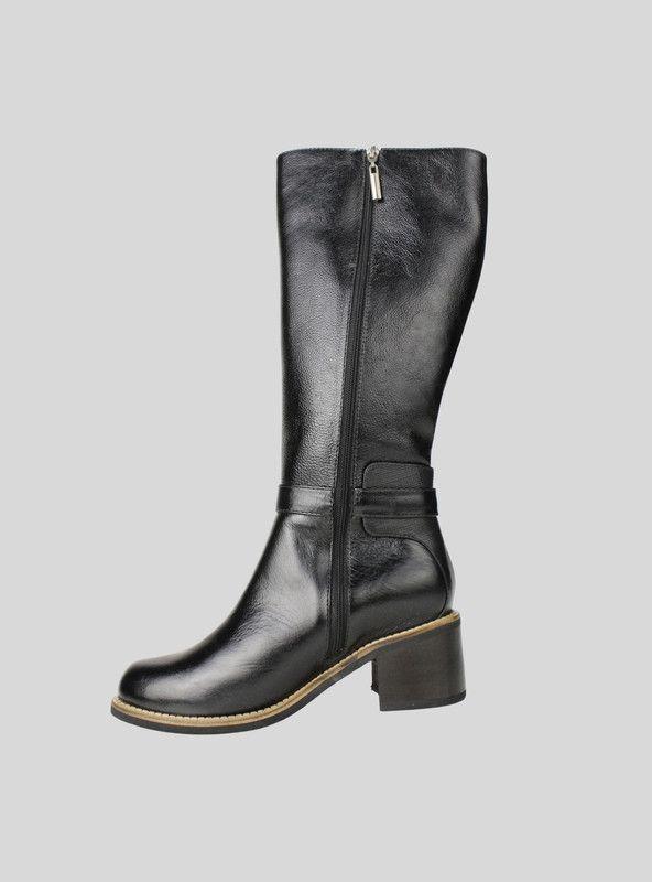 Bota Exs Ema Cuero Negro-2