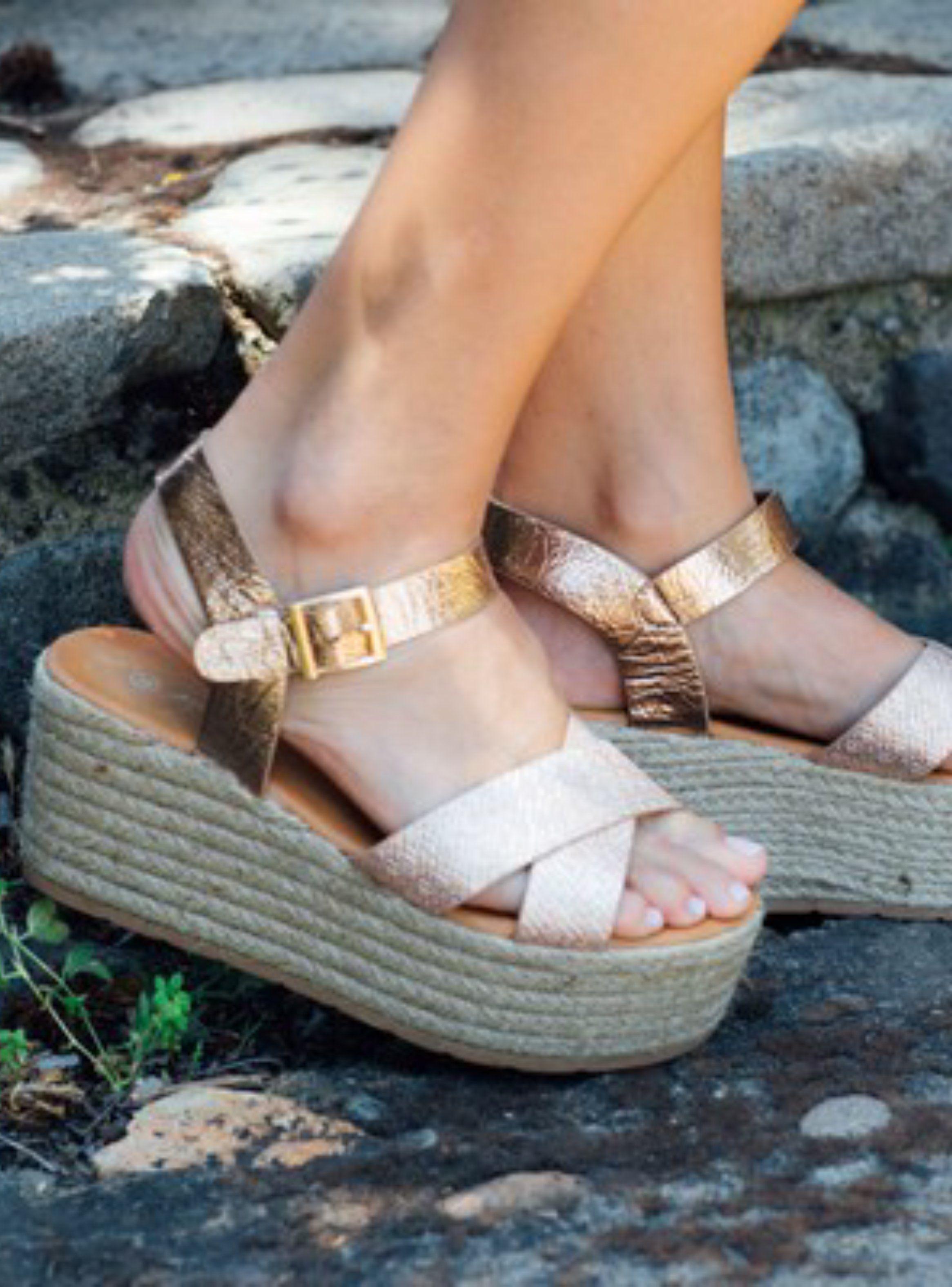 Sandalia Agua de Coco Frida Gold Rose-1