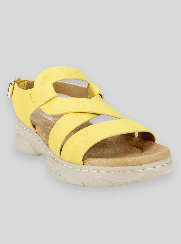 Sandalia Nat Geo Kids Trenza Amarilla-1