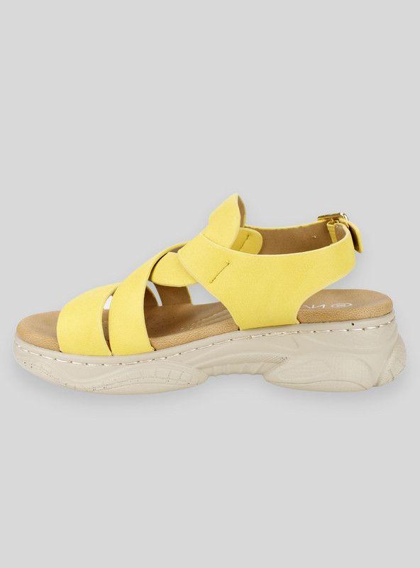 Sandalia Nat Geo Kids Trenza Amarilla-2