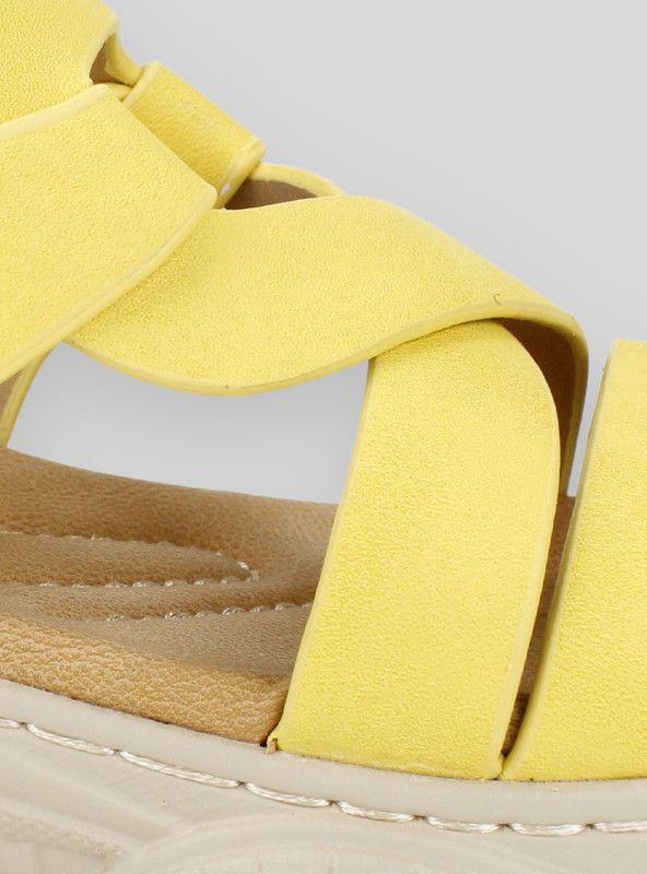 Sandalia Nat Geo Kids Trenza Amarilla-3