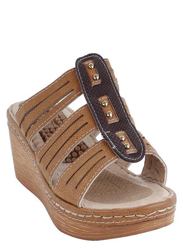 SANDALIA MUJER CASUAL NEW WALK 6658-A6-40 (35-40) | Cafe |-0