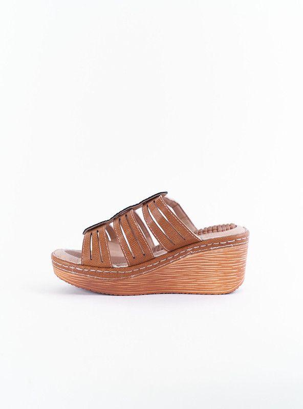 SANDALIA MUJER CASUAL NEW WALK 6658-A6-40 (35-40) | Cafe |-2