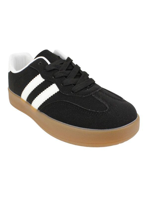 Zapatilla New Walk Retro Urbana Negra-2