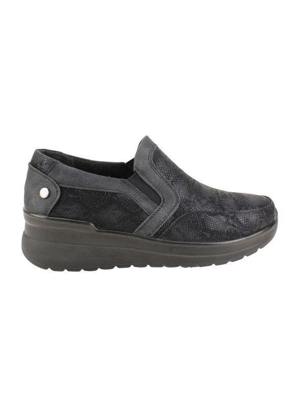 Zapato New Walk Slip On Reptil Negro-0