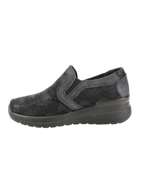 Zapato New Walk Slip On Reptil Negro-2