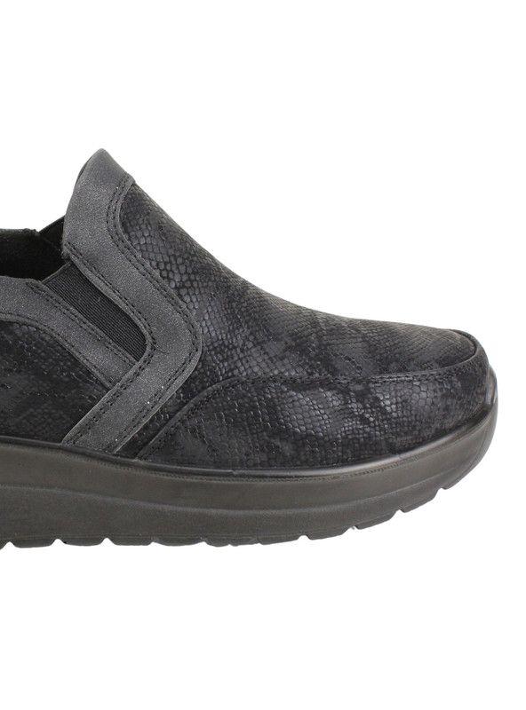 Zapato New Walk Slip On Reptil Negro-3