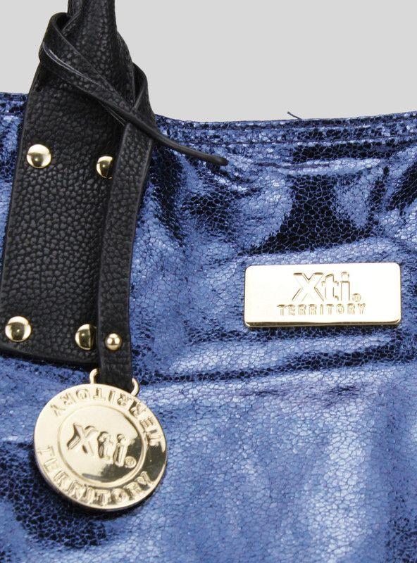 Cartera Xti Azul Metalico-2