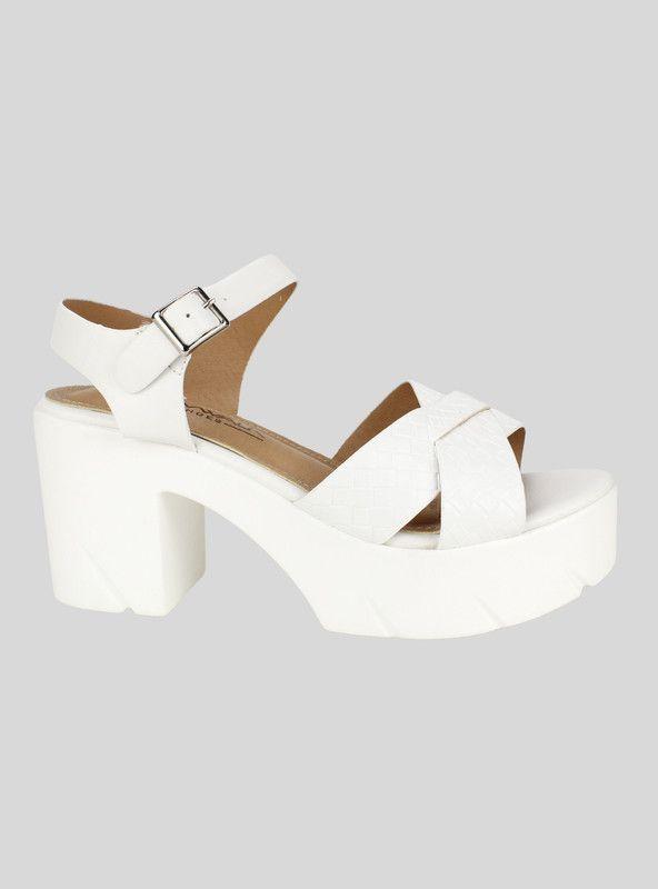 Sandalia New Walk Cinta Cruzada Blanca-0