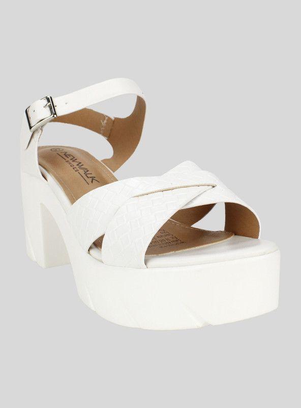 Sandalia New Walk Cinta Cruzada Blanca-1