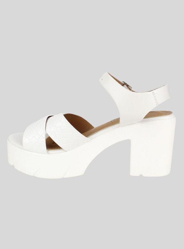 Sandalia New Walk Cinta Cruzada Blanca-2