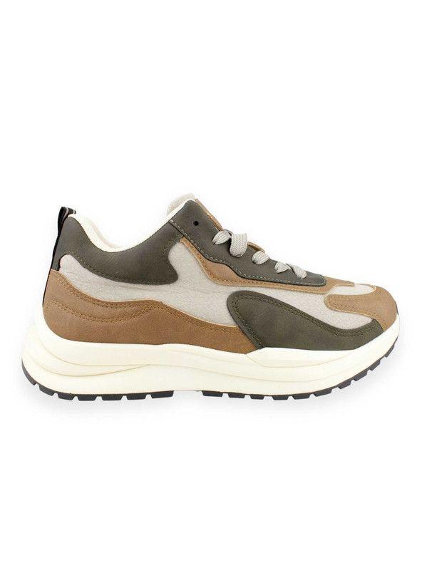 Zapatilla New Walk Bicolor Beige-0