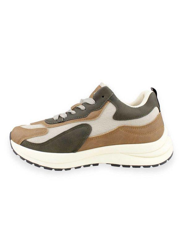 Zapatilla New Walk Bicolor Beige-2