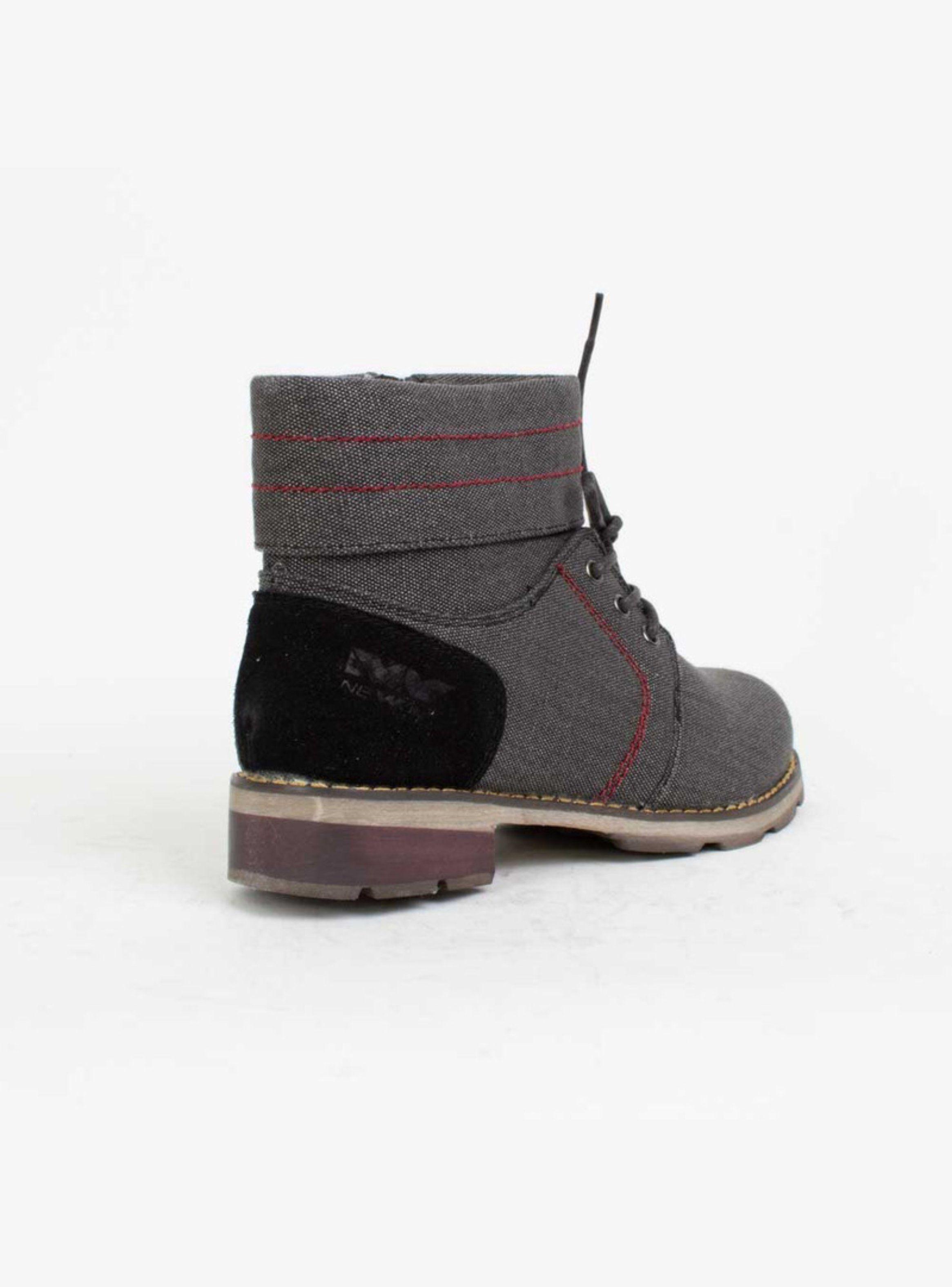 Botín New Walk Casual Negro-3