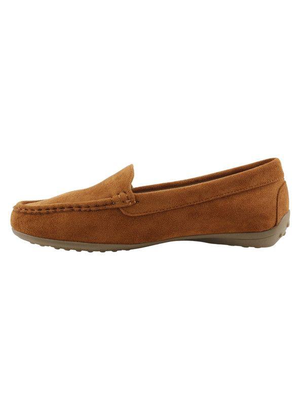 Mocasín New Walk Suede Confort Camel-2