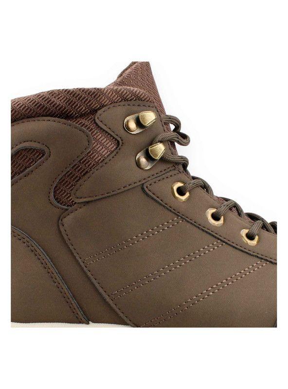 Botín New Walk Outdoor Liso Café-3