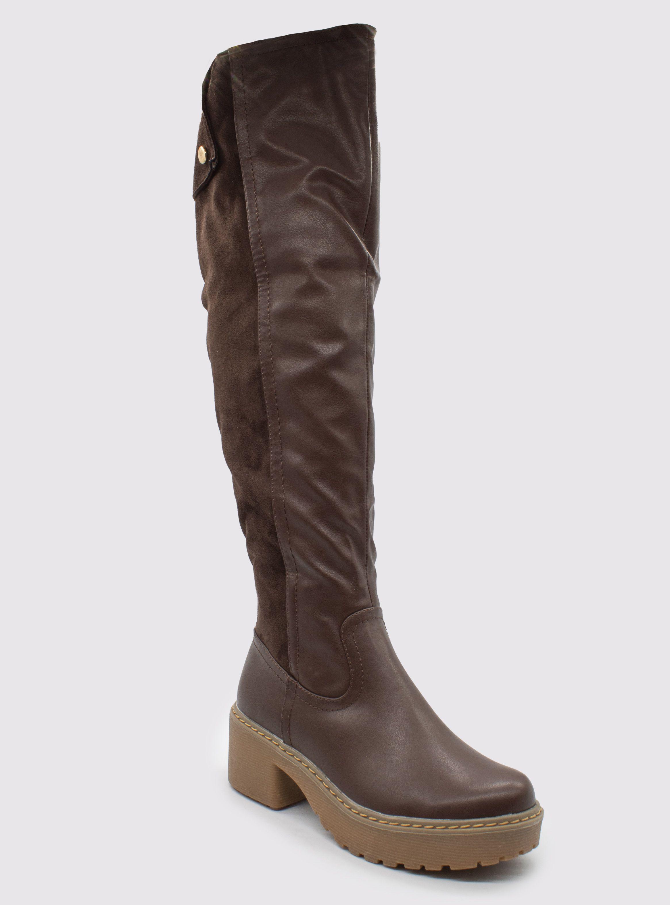 Bota New Walk Mixta Café-0