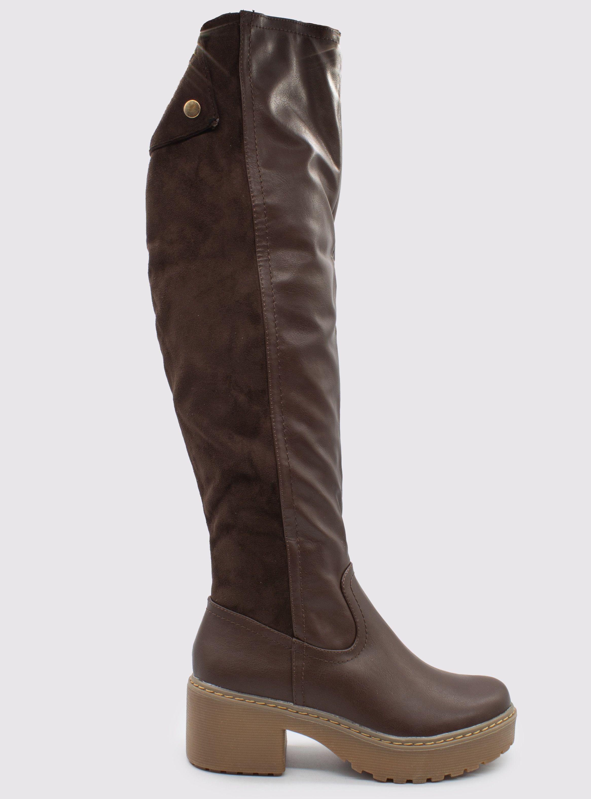 Bota New Walk Mixta Café-1