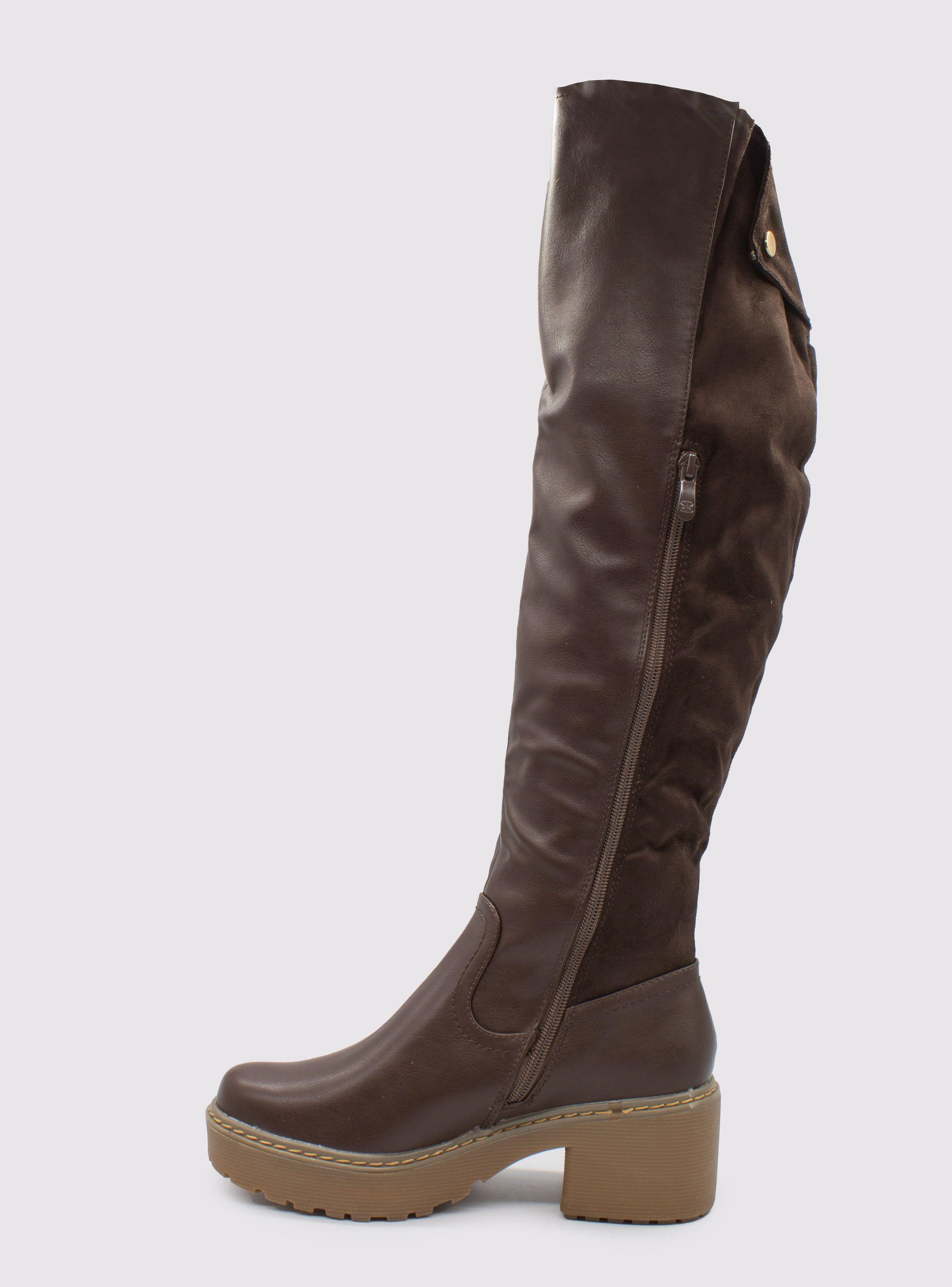 Bota New Walk Mixta Café-2