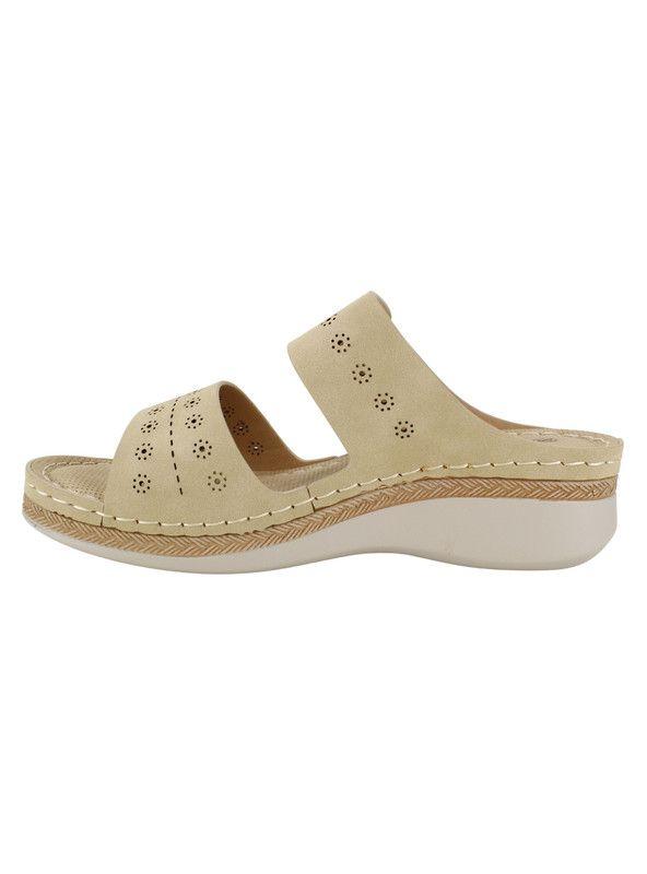 Sandalia New Walk Sol Confort Beige-2