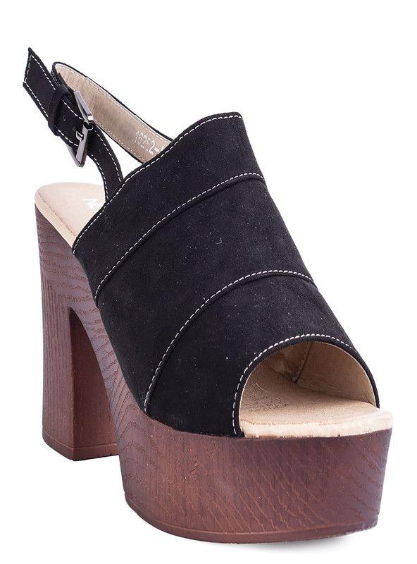 SANDALIA MUJER CASUAL NEW WALK 16252-A18-9K  | NEGRO |-0