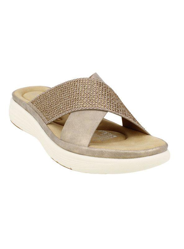 Sandalia New Walk Glitter Beige-2
