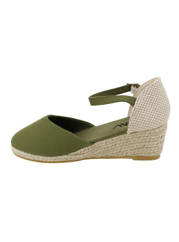 Alpargata New Walk Yute Verde Petróleo-3