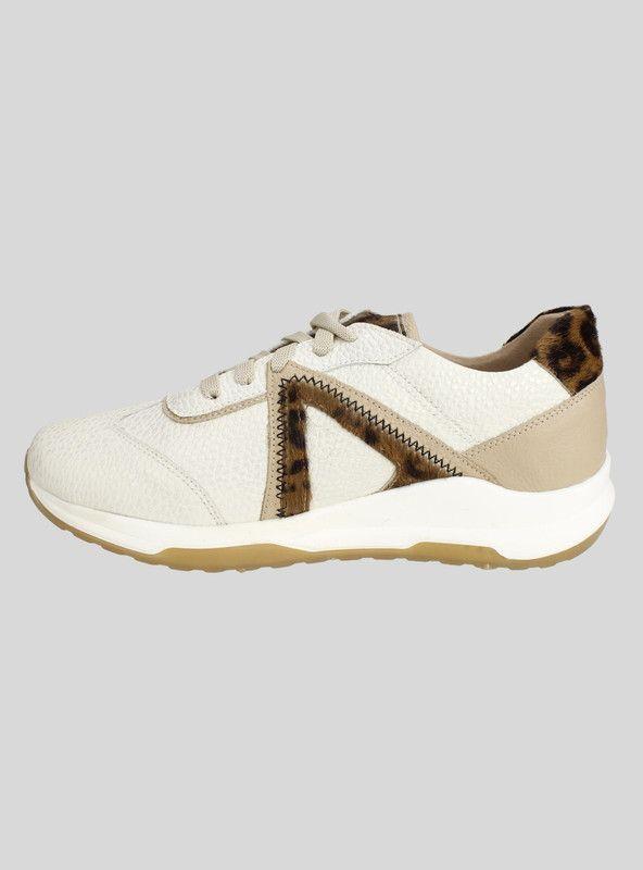 Zapatilla Exs Print Cuero Beige-2