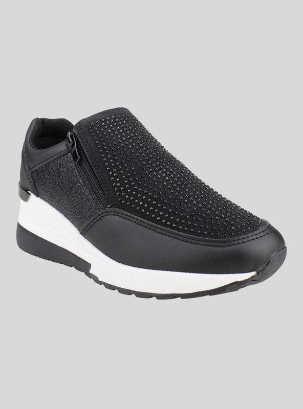 Zapatilla New Walk Tachas Negra-0