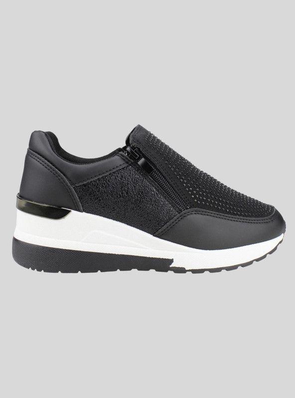 Zapatilla New Walk Tachas Negra-2