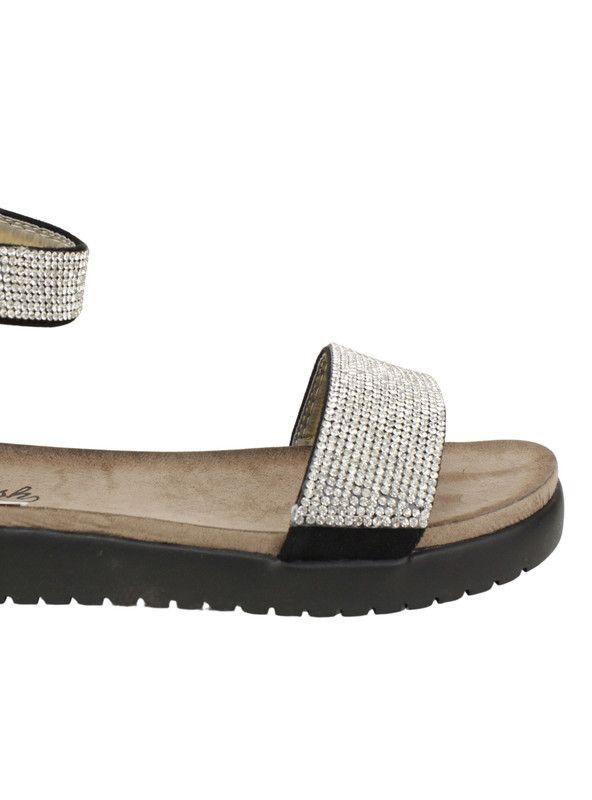 Sandalia Refresh Brillos Negra-4