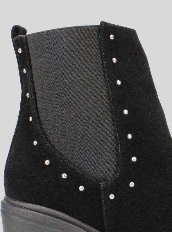 Botín Elasticado Negro-3