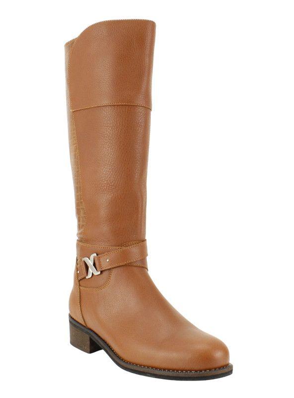 Bota Exs Cuero Larga Camel-1