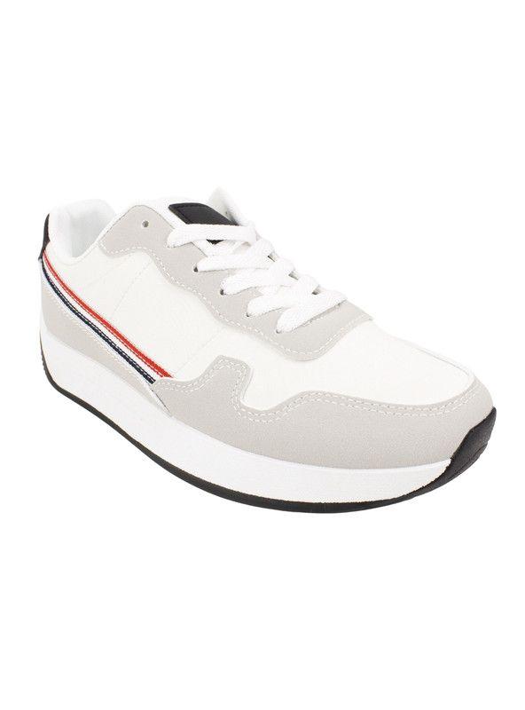 Zapatilla New Walk Street Urbana Gris Blanca-2