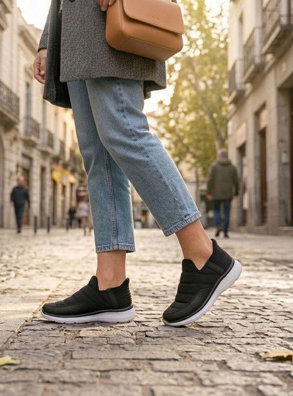 Zapatilla New Walk Urban Slip On Negra-1