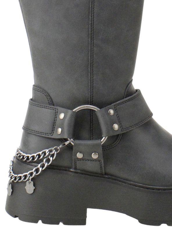 Bota Romano Biker Cuero Negro-4