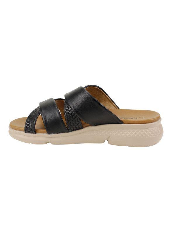 Sandalia New Walk Trenzada Negra-3