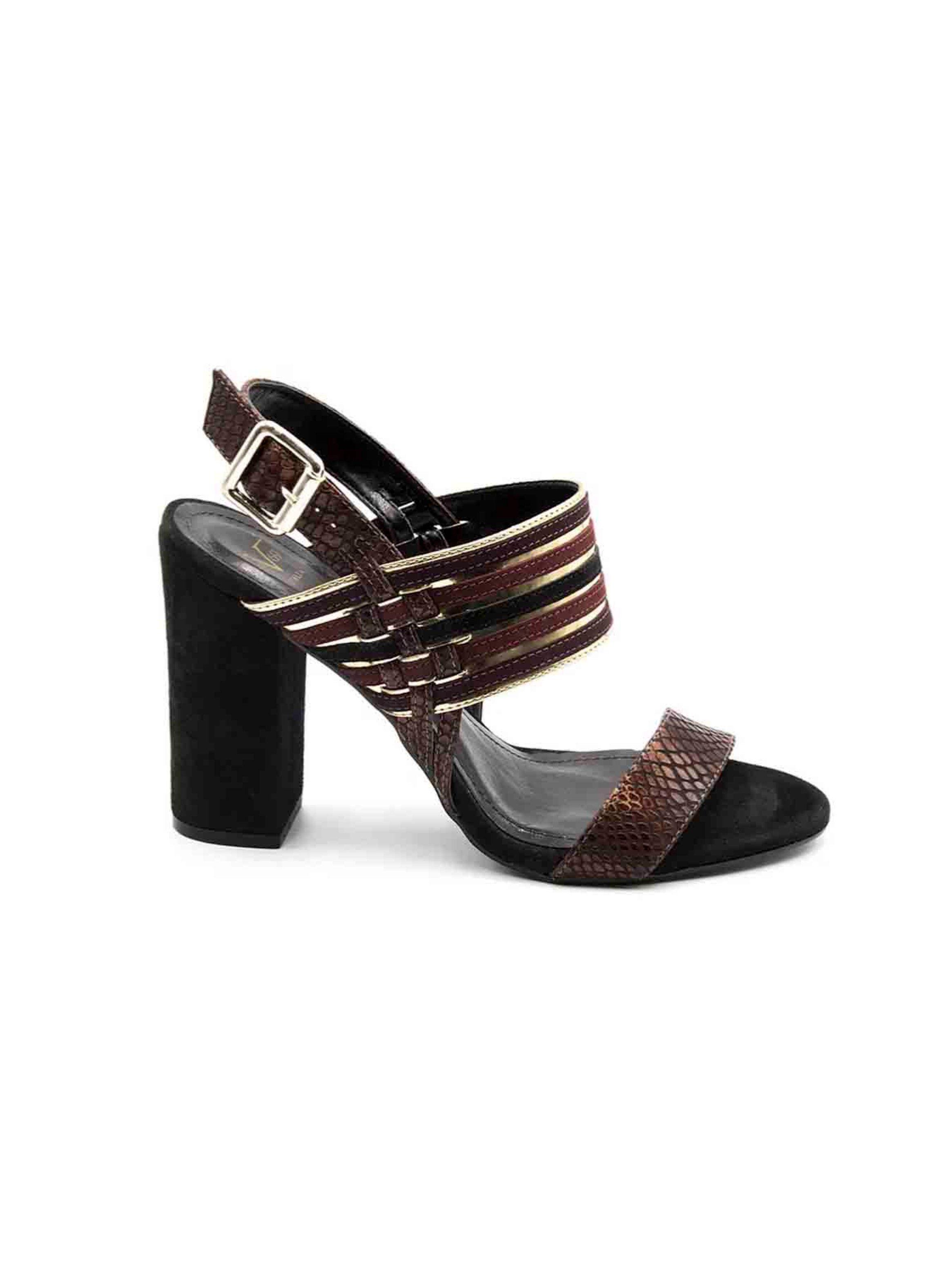 Zapato Versace 1969 Burdeos Cuero-0