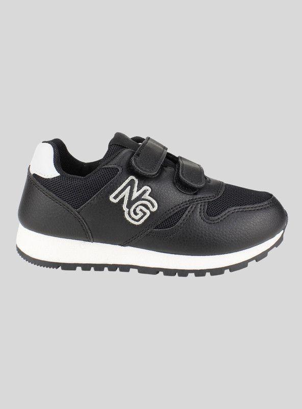 Zapatilla Nat Geo Kids Doble Velcro Negra-0