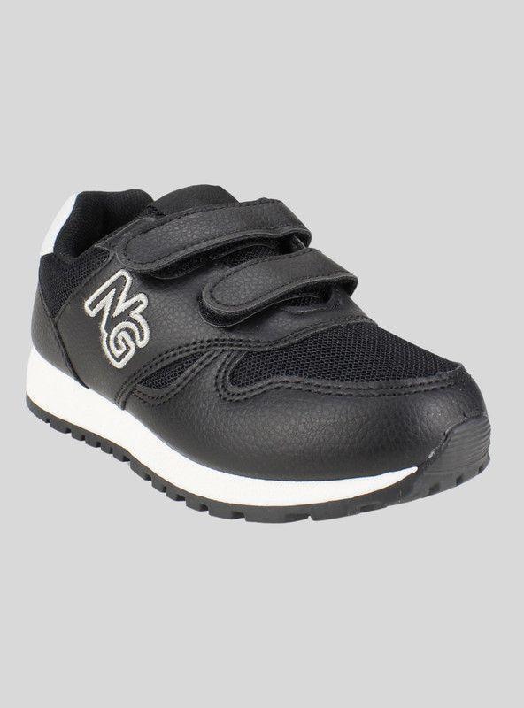 Zapatilla Nat Geo Kids Doble Velcro Negra-1