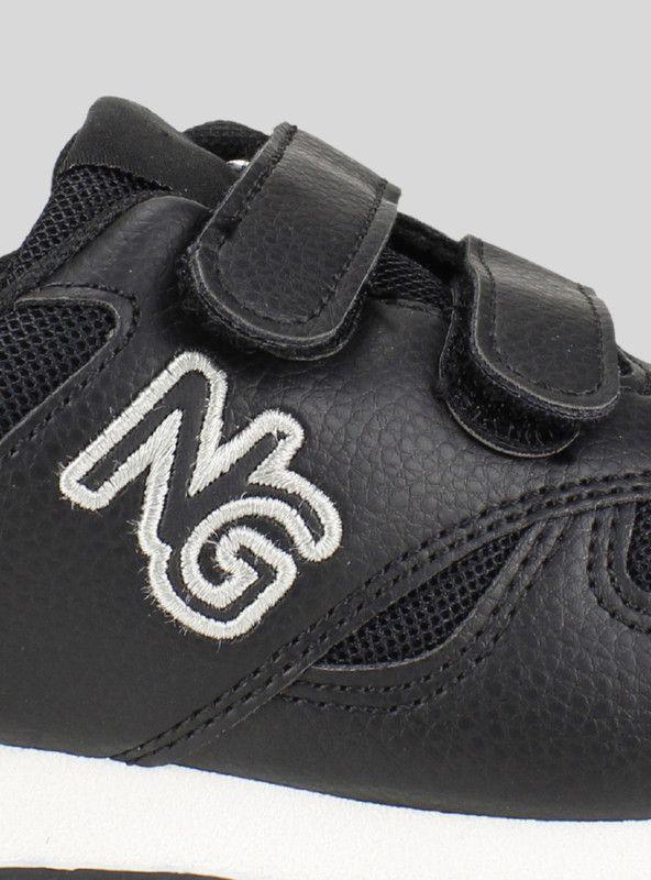 Zapatilla Nat Geo Kids Doble Velcro Negra-3