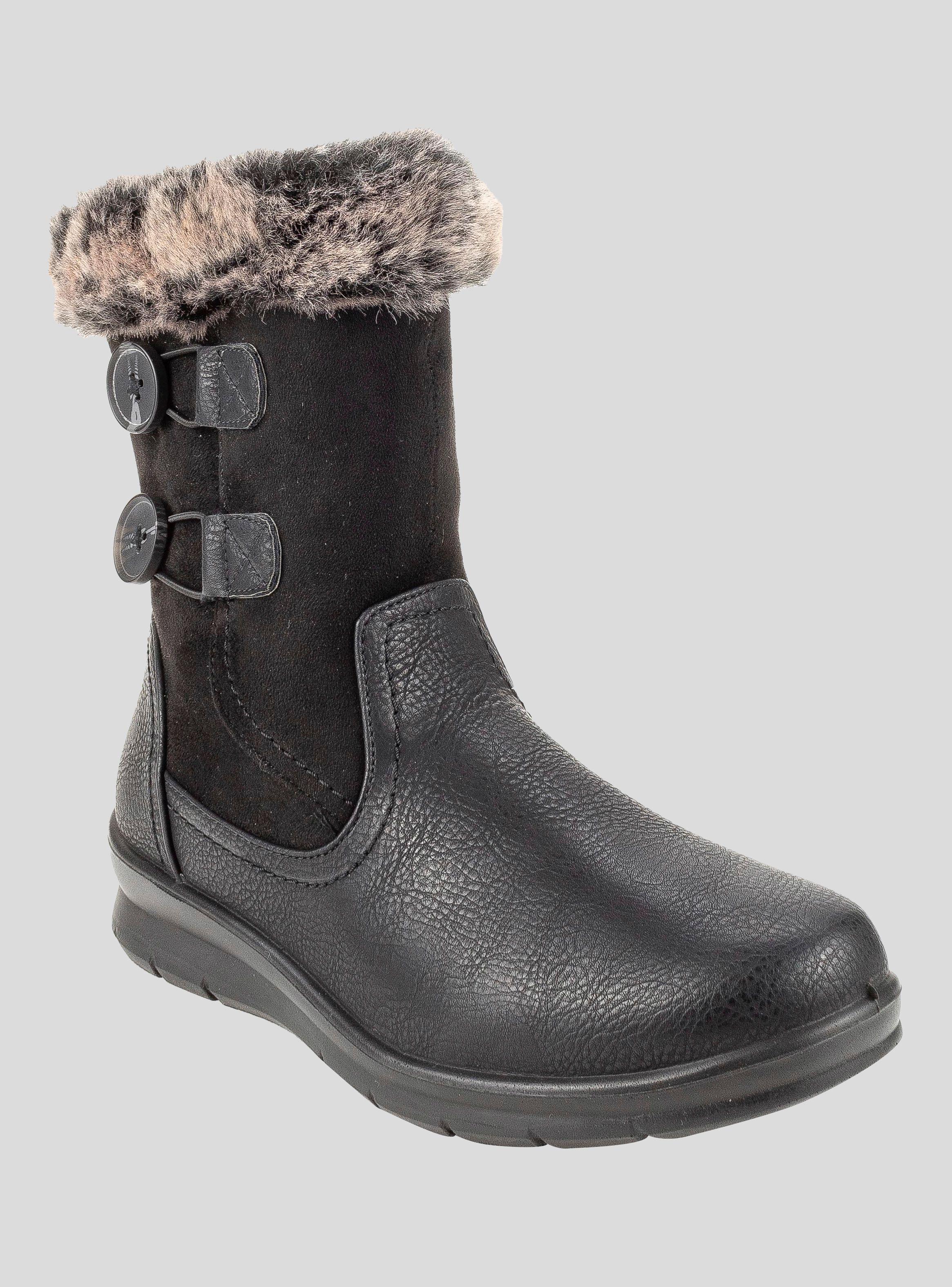 Bota Mujer Invierno New Walk Negra (CKA01-90)-1