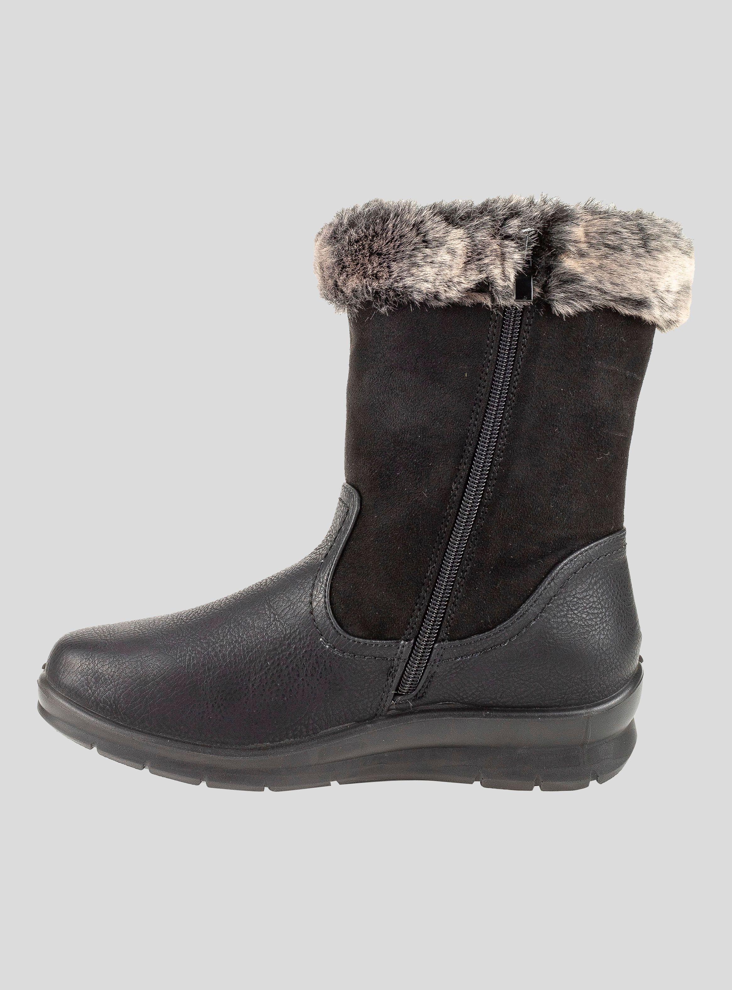 Bota Mujer Invierno New Walk Negra (CKA01-90)-2