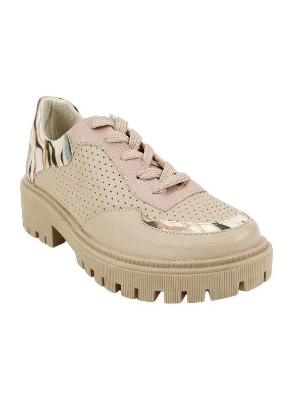 Zapato Exs Urbano Cuero Taupe-1