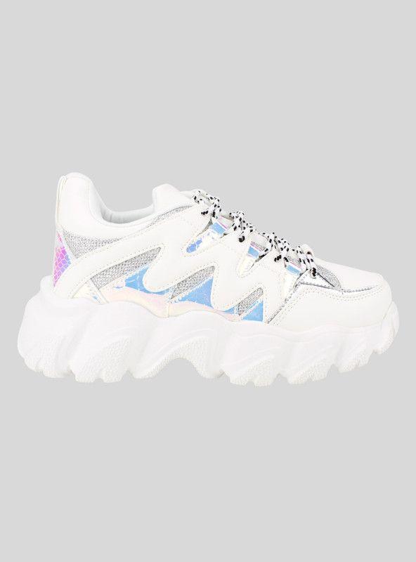 Zapatilla New Walk Chunky Plateada-0