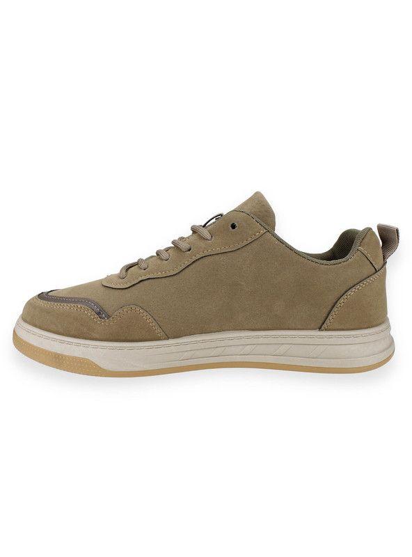 Zapatilla New Walk Casual Rayas Café-2
