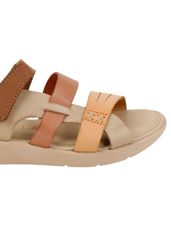 Sandalia Exs Tiras Cuero Rosada-3