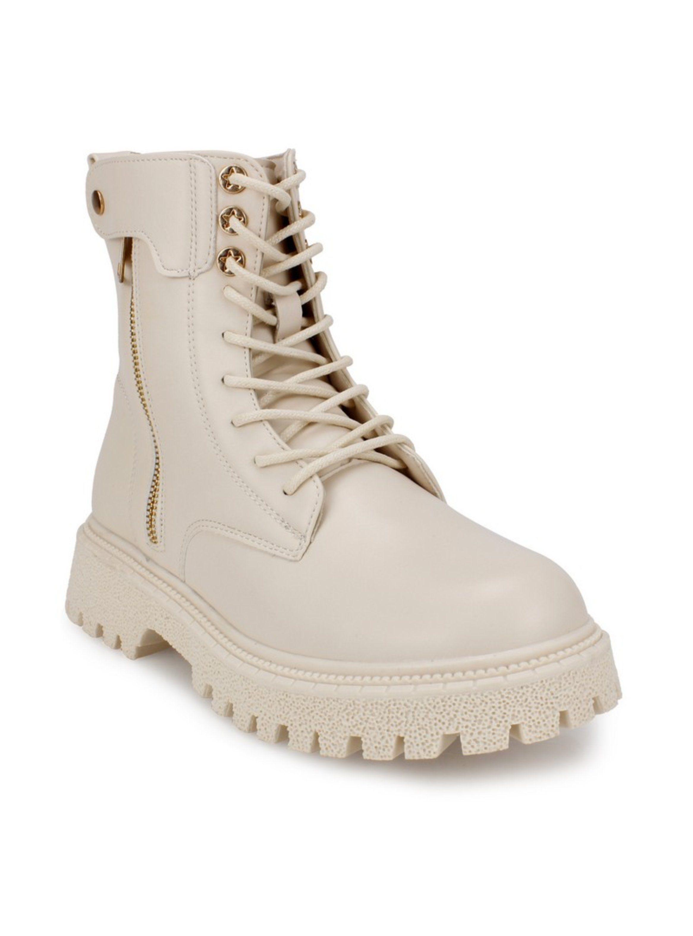 Botín New Walk Combat Beige-3