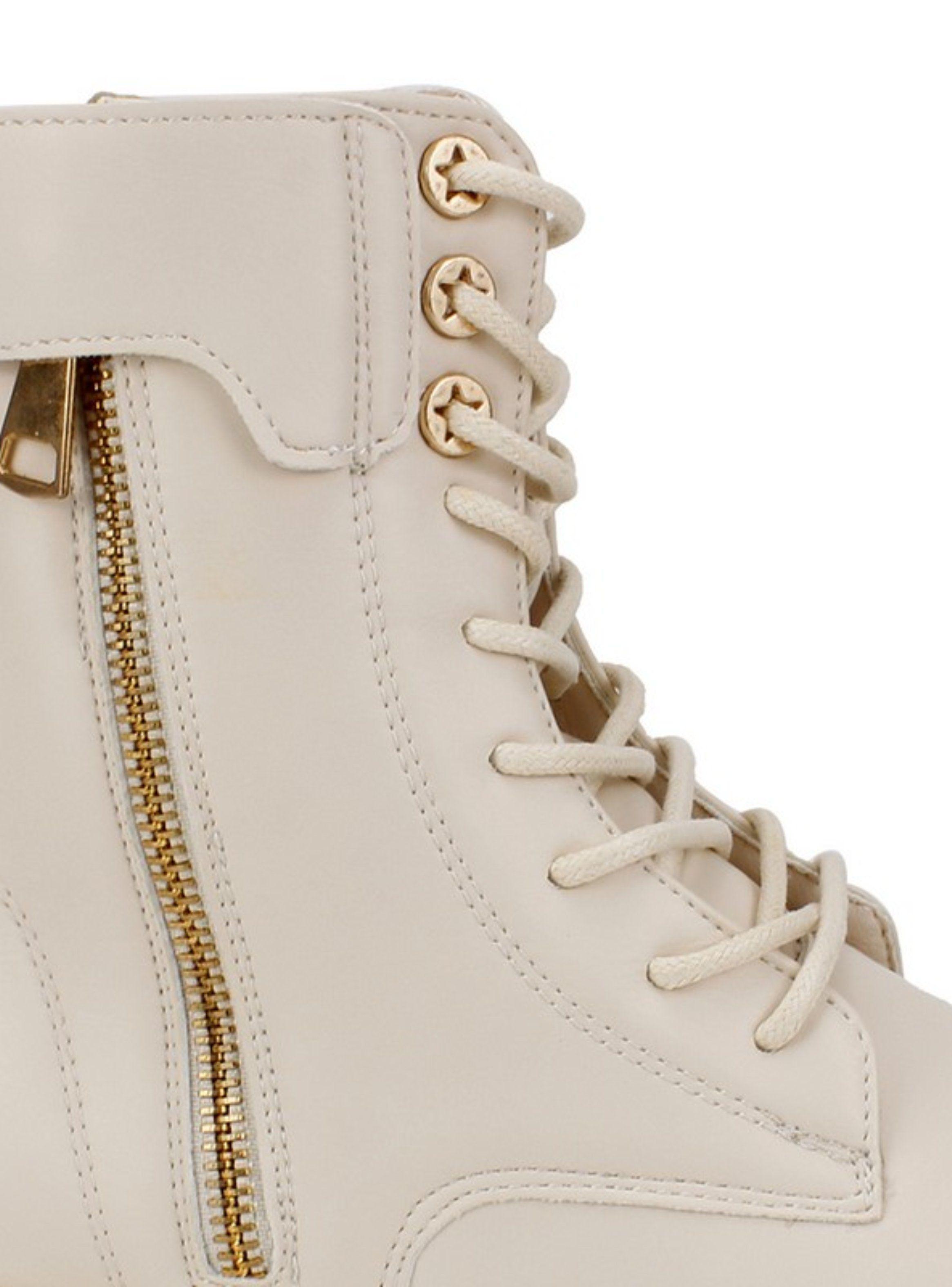 Botín New Walk Combat Beige-4